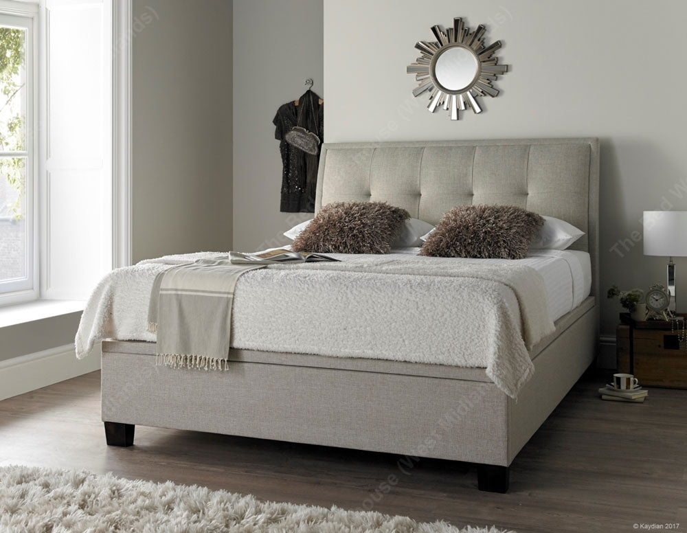 Acclaim Oatmeal Super Kingsize Ottoman Storage Bed Frame