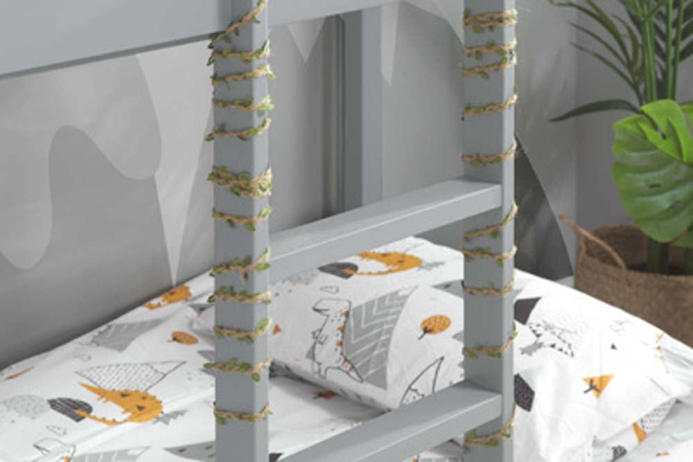 Grey Tree House Bunk Bed