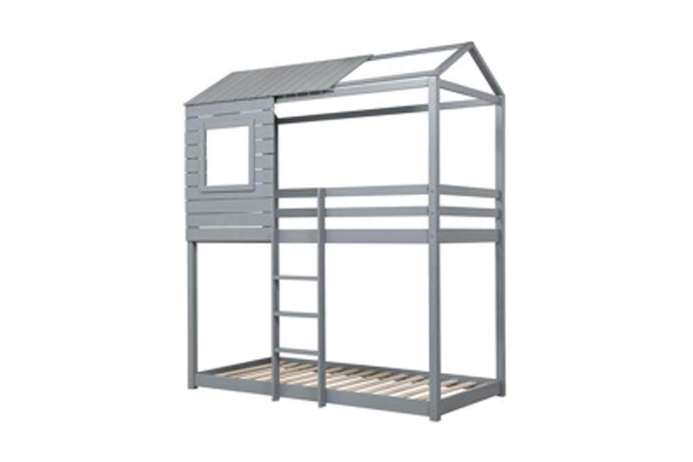 Grey Tree House Bunk Bed