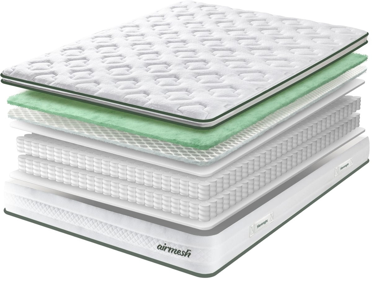 Silentnight Airmesh 2000 Pillow Top Double Mattress
