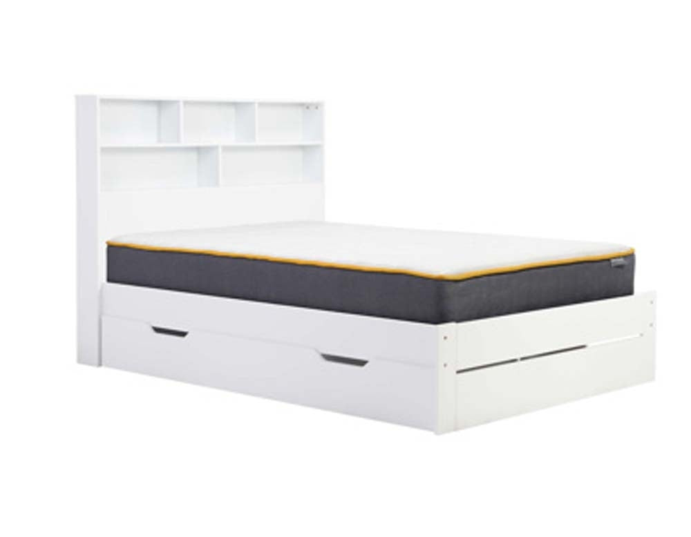 Amalfi White Three Quarter Storage Bed Frame