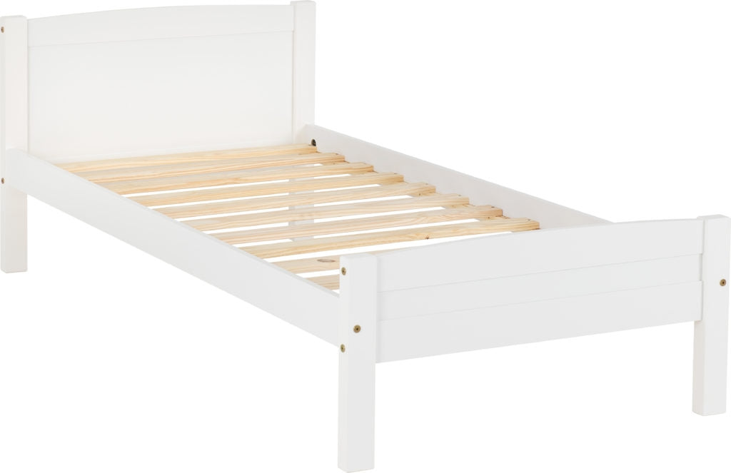 Ambrose White Single Bed Frame
