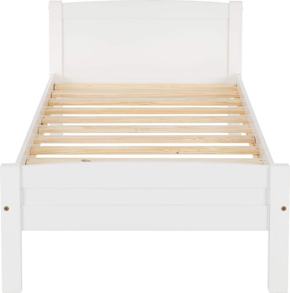 Ambrose White Single Bed Frame