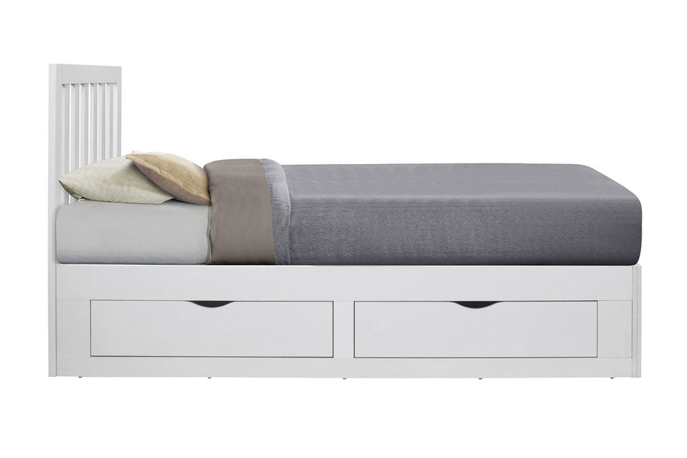 Apple White Storage Bed