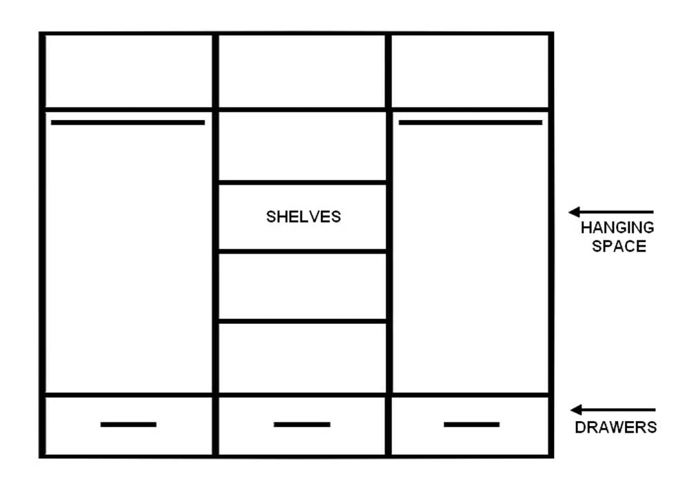 Cardiff Oak Sliding Door Wardrobe 250cm With Lights