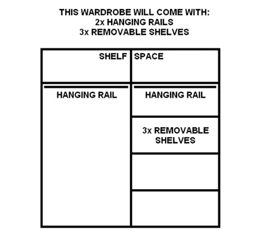 Liverpool Grey Sliding Door Wardrobe 150cm
