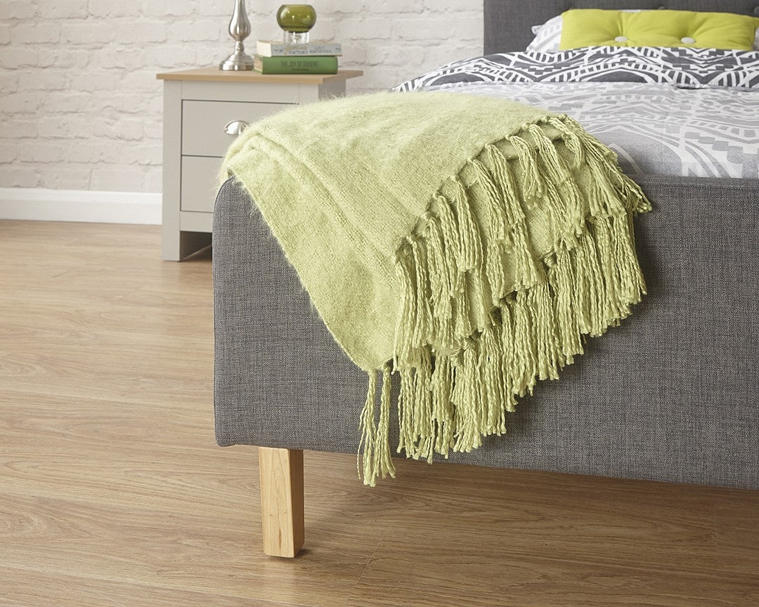 Ashville Dark Grey Double Bed Frame