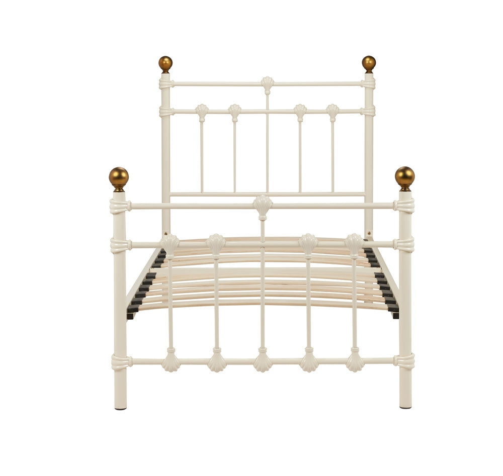 Atlas Cream Single Bed Frame