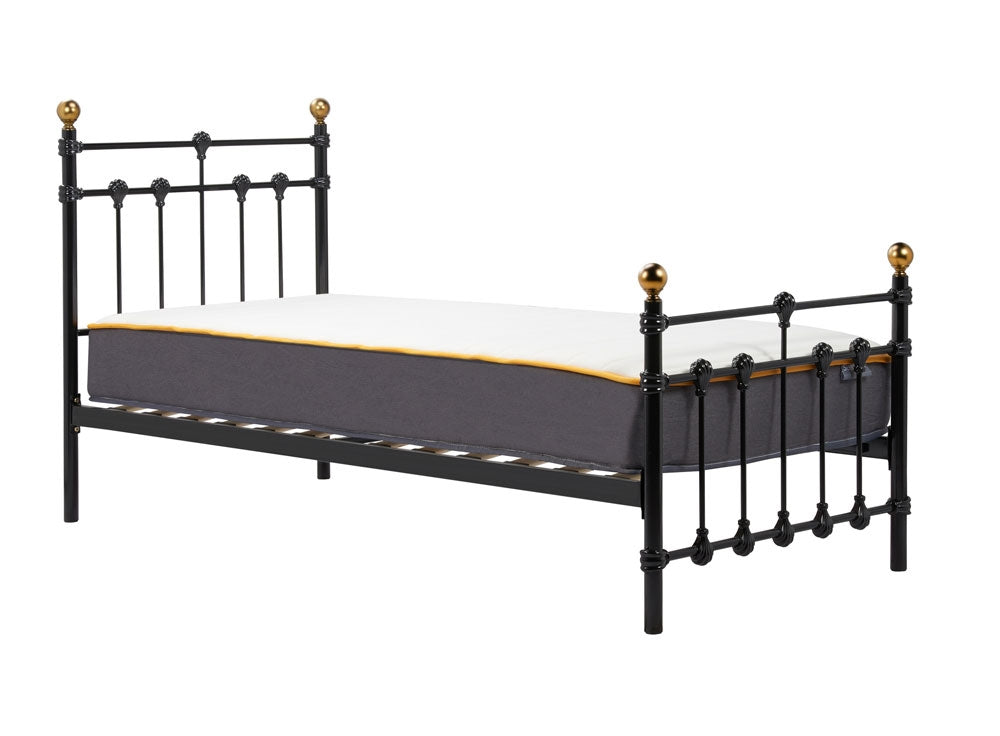 Atlas Black Single Bed Frame