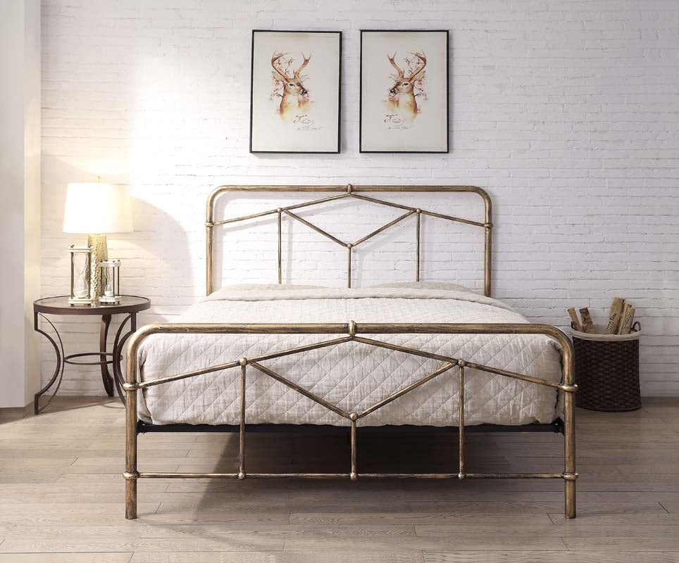 Acton Antique Bronze King Size Bed Frame
