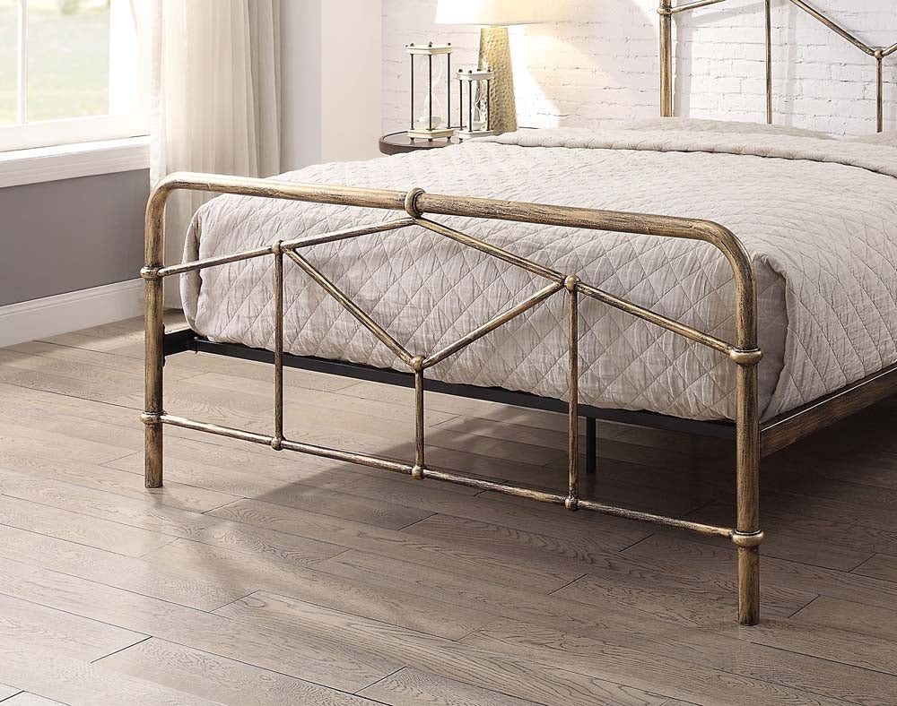 Acton Antique Bronze Double Bed Frame