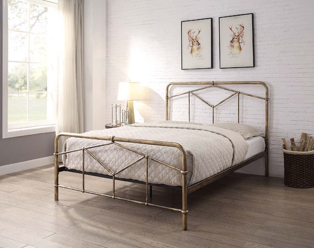 Acton Antique Bronze King Size Bed Frame