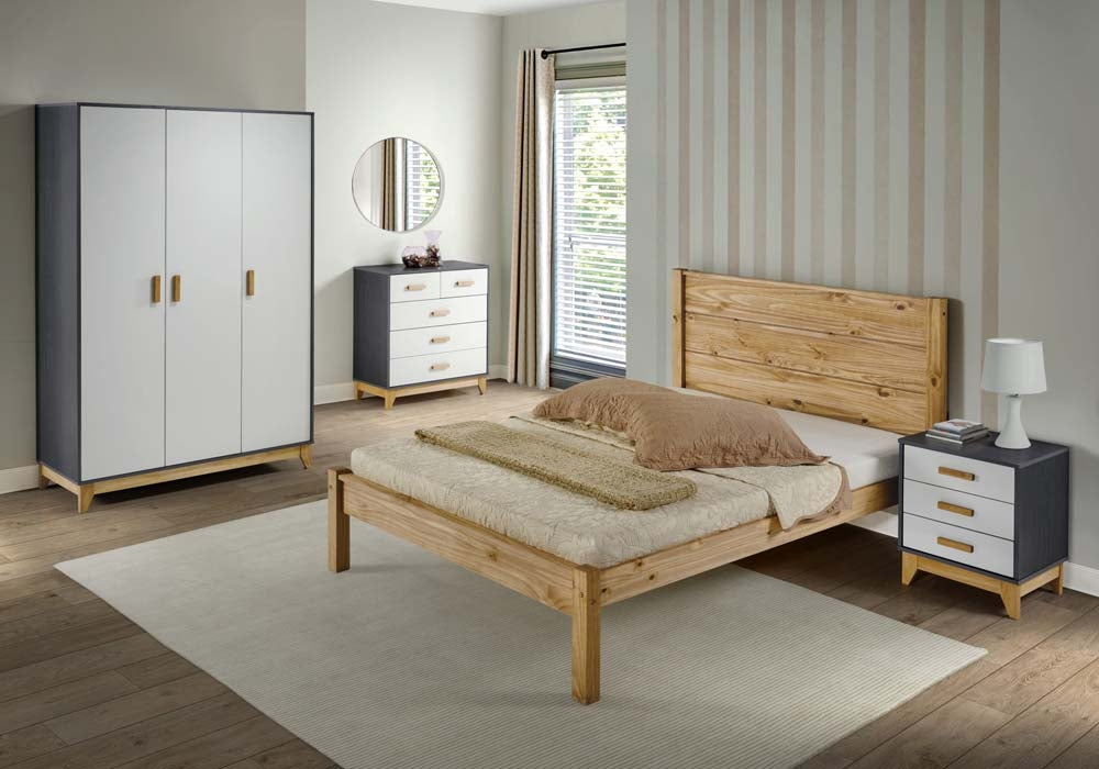 Bardo Pine Double Bed Frame