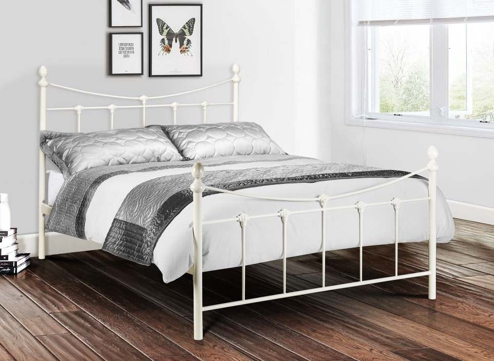Becky White Double Bed Frame