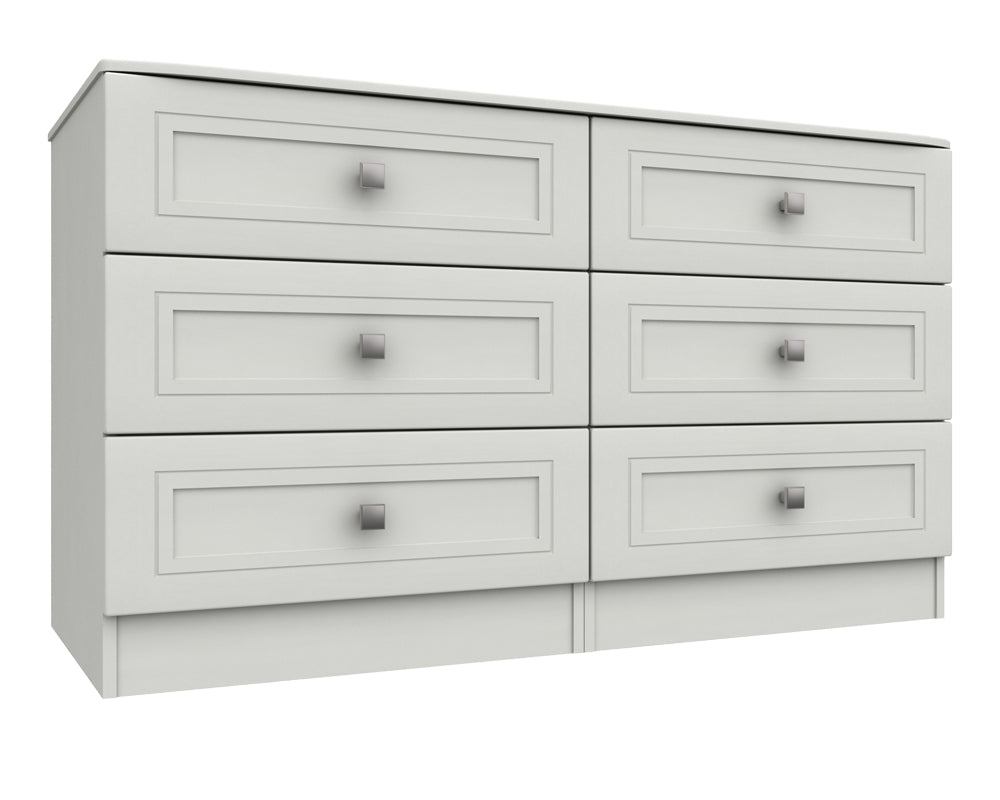 Cambridge White 3 Drawer Double Chest