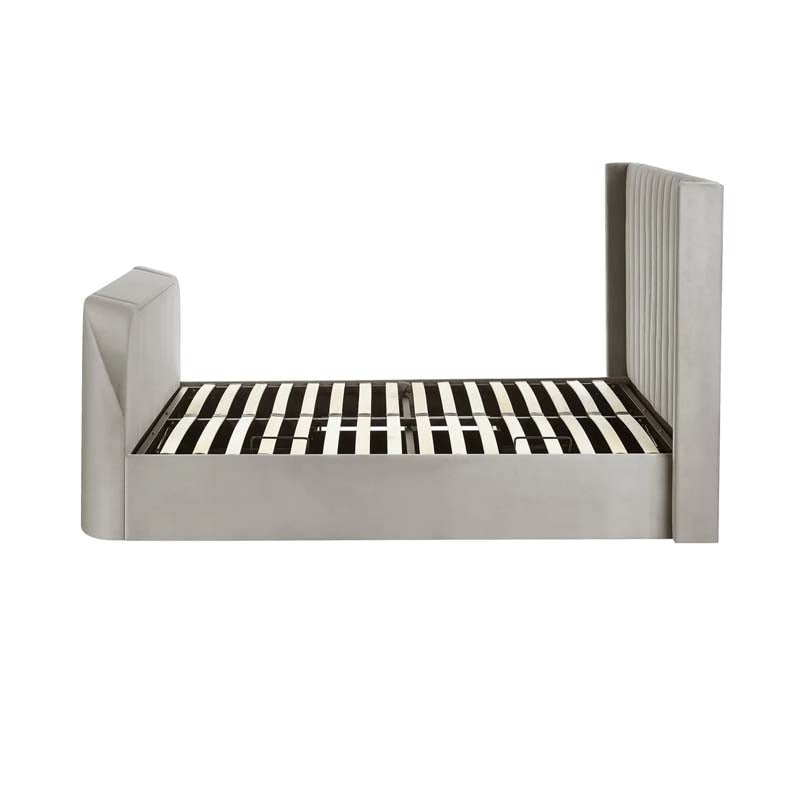 Clarke Light Grey King Size Ottoman TV Bed Frame