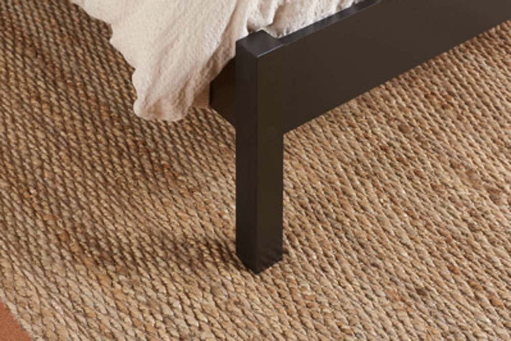Croxon House Rattan Black King Size Bed Frame