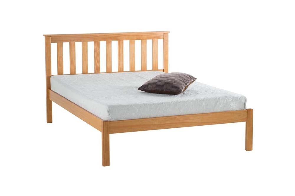 Derby Antique Pine Wooden King Size Bed Frame