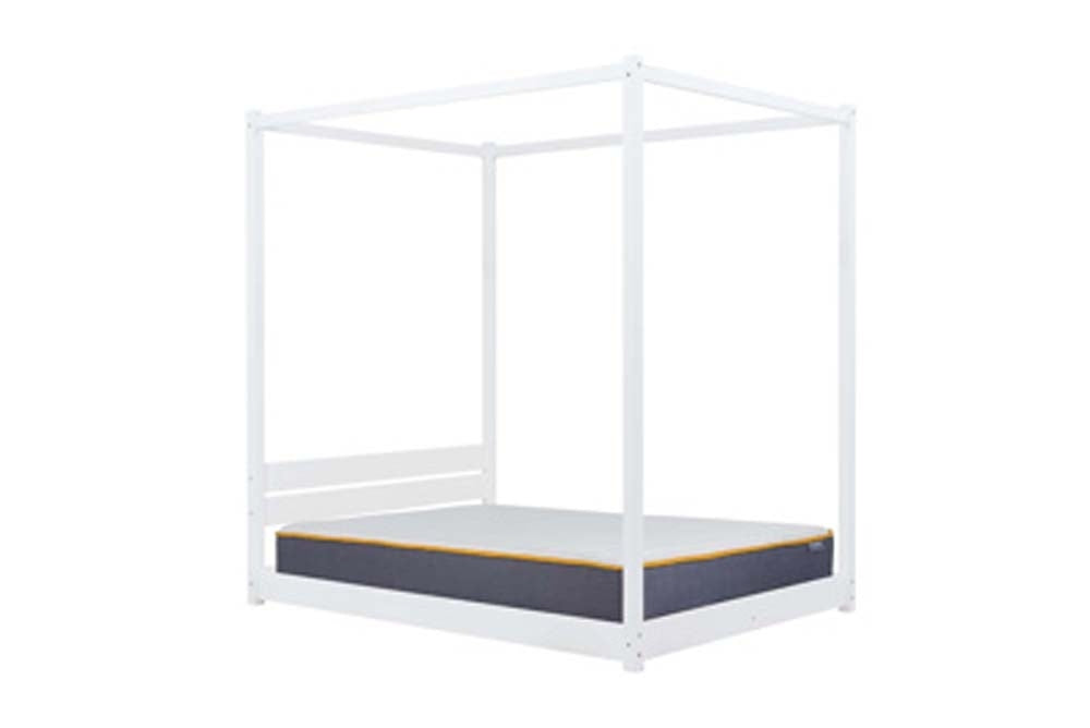 Dartford White King Size Four Poster Bed Frame