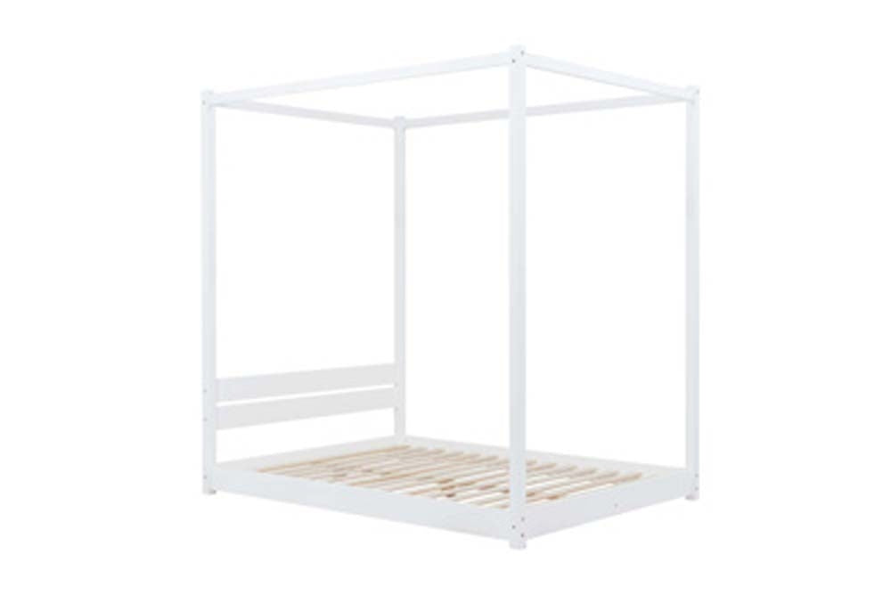 Dartford White King Size Four Poster Bed Frame