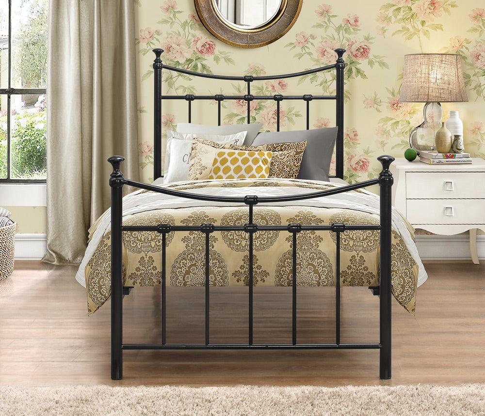 Emily Black Single Bed Frame