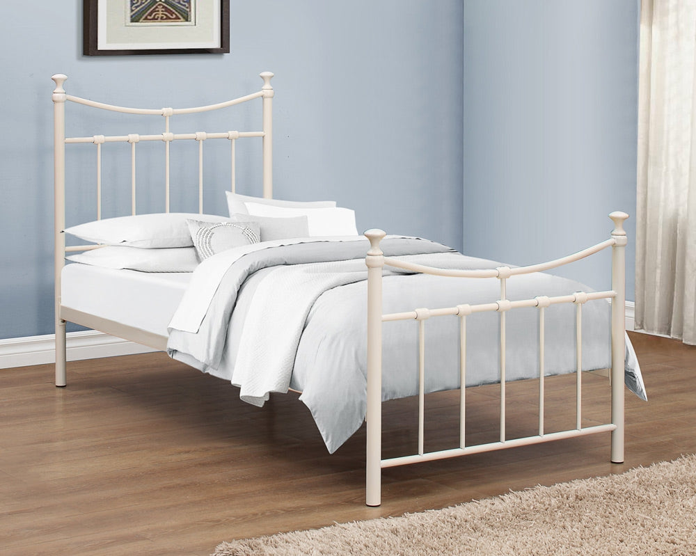 Emily Cream Single Bed Frame