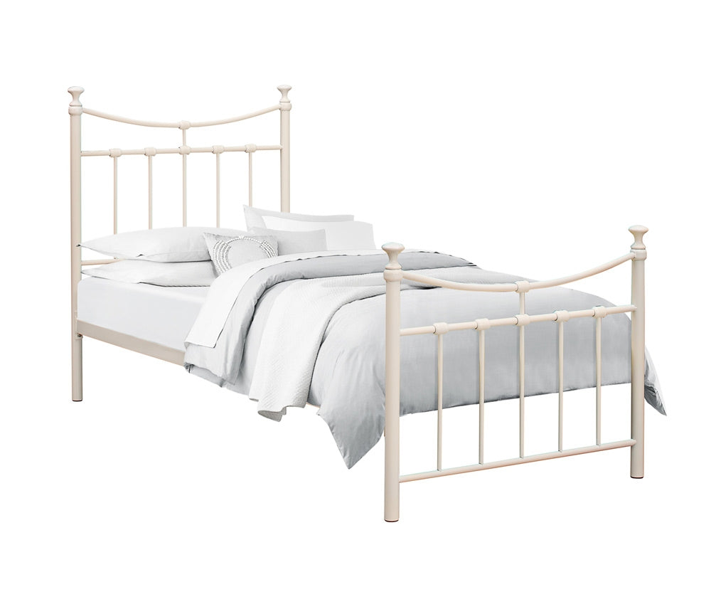 Emily Cream Single Bed Frame