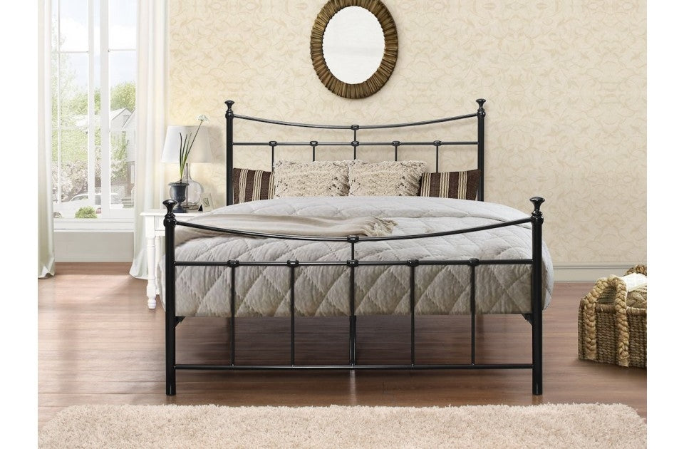 Emily Black Double Bed Frame