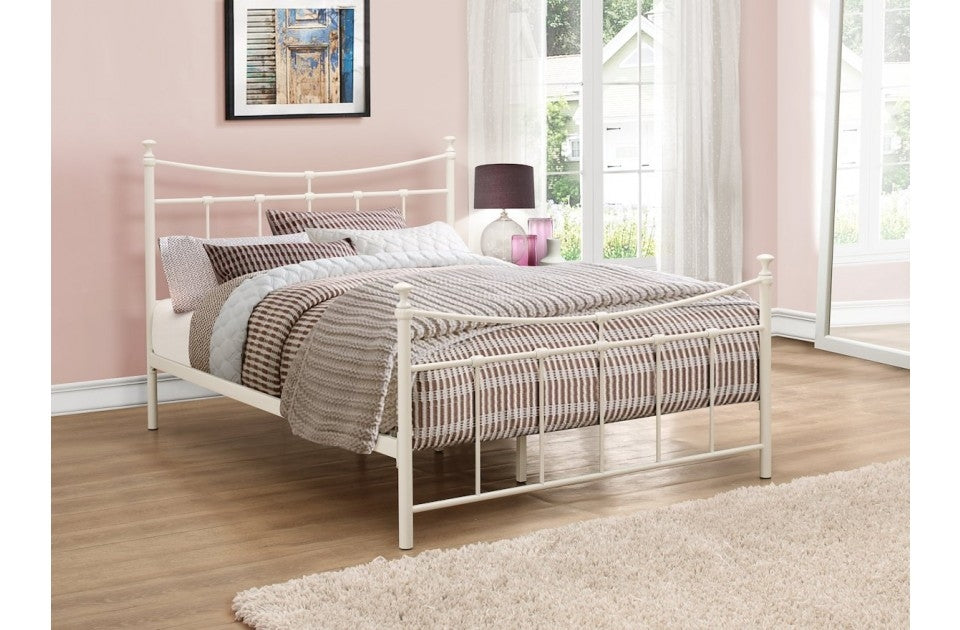 Emily Cream Double Bed Frame