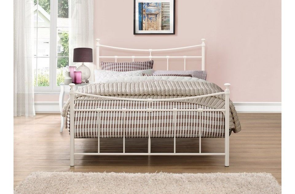 Emily Cream Double Bed Frame