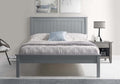 Taurean Grey Low Foot Single Bed Frame
