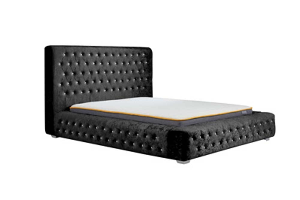 Grand Luxe Black Super King Size Bed Frame