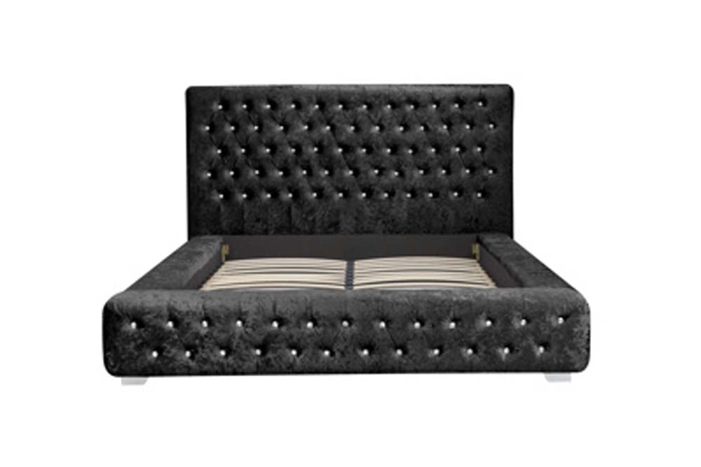 Grand Luxe Black Super King Size Bed Frame