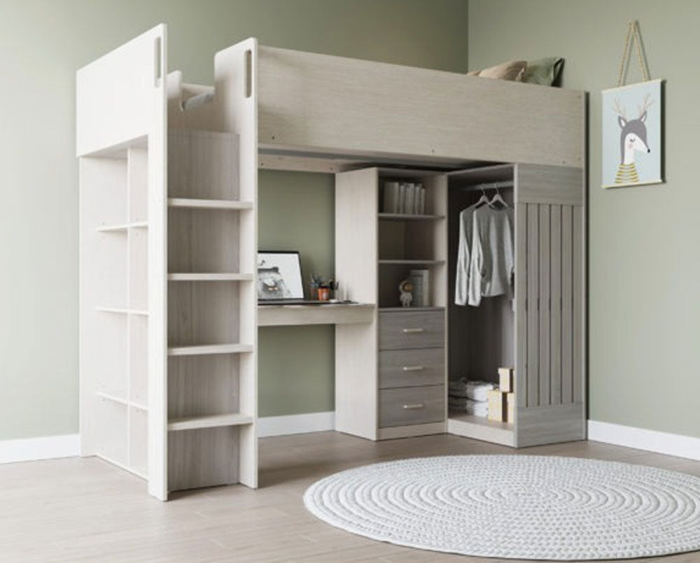 Juniper White/Grey High Sleeper
