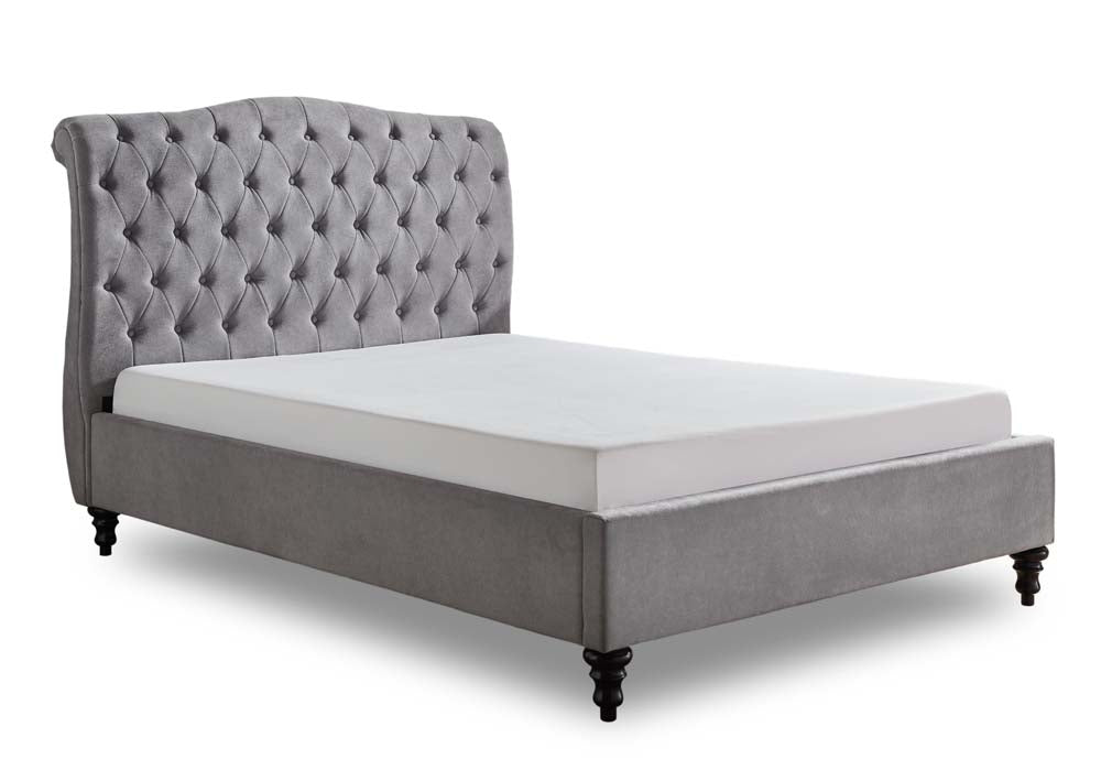 Rosemary Light Grey Super King Size Bed Frame