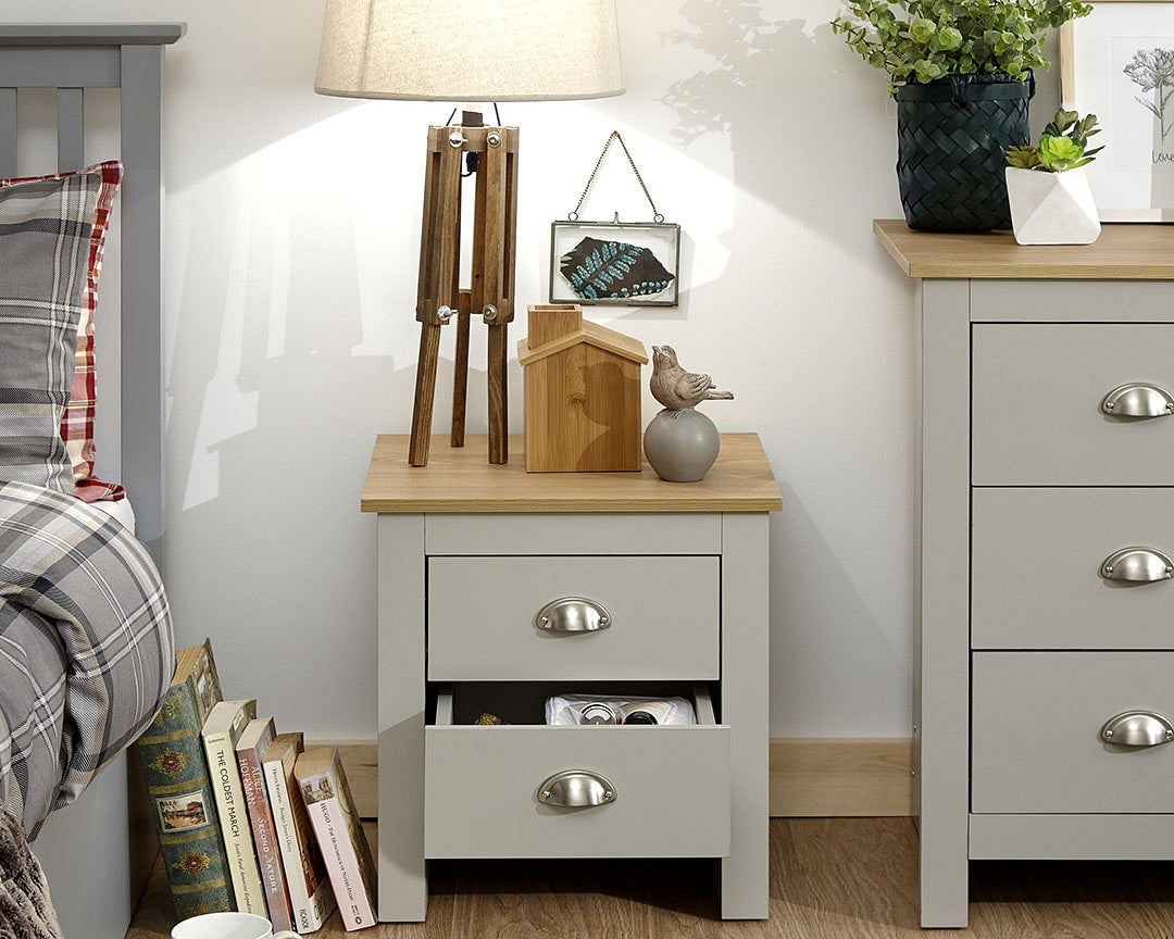 Lancashire Grey 3 Piece Bedroom Furniture Set