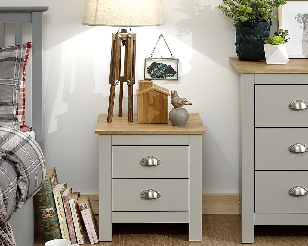 Lancashire Grey 3 Piece Bedroom Furniture Set