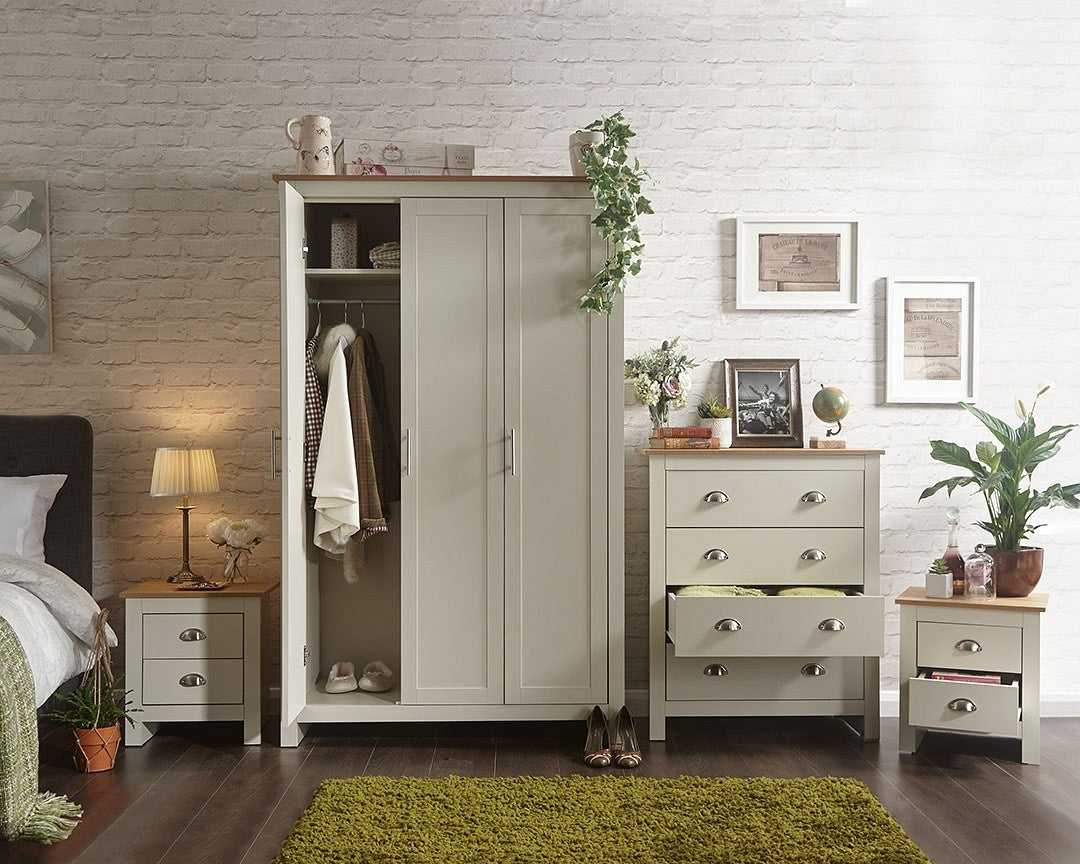 Lancashire Cream 4 Piece Bedroom Furniture Set