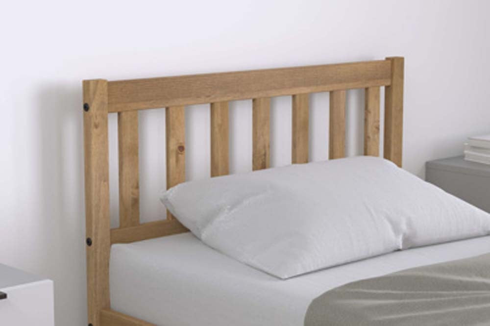 Lisa Waxed Pine Three Quarter Bed Frame