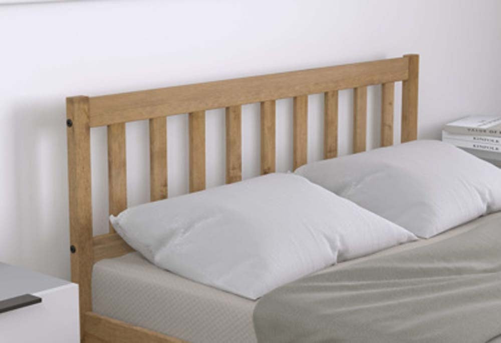 Lisa Waxed Pine Double Bed Frame