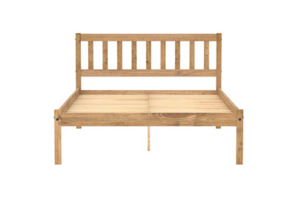 Lisa Waxed Pine Three Quarter Bed Frame