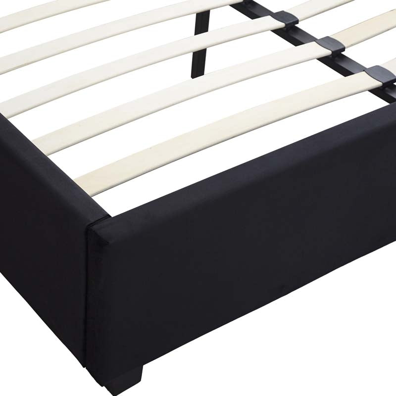 Mansion Black Double Bed Frame