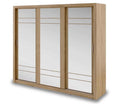 Manchester Oak Sliding Door Wardrobe 250cm