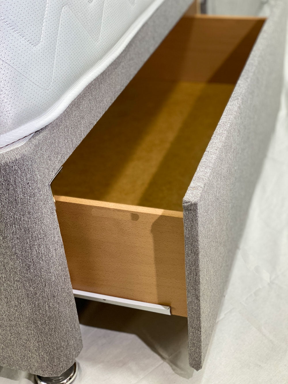 Serene Bamboo Double 2 Drawer Divan Bed And Free Ruby Headboard