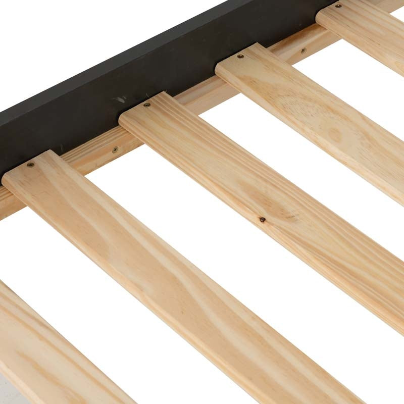 Monty Grey Low Foot Single Bed Frame
