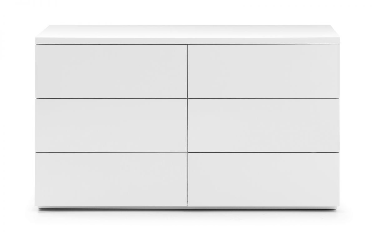 Montage White High Gloss 6 Drawer Chest