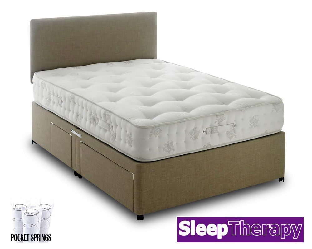 Natural Sleep Pocket 1400 Three Quarter (3/4) Divan Bed
