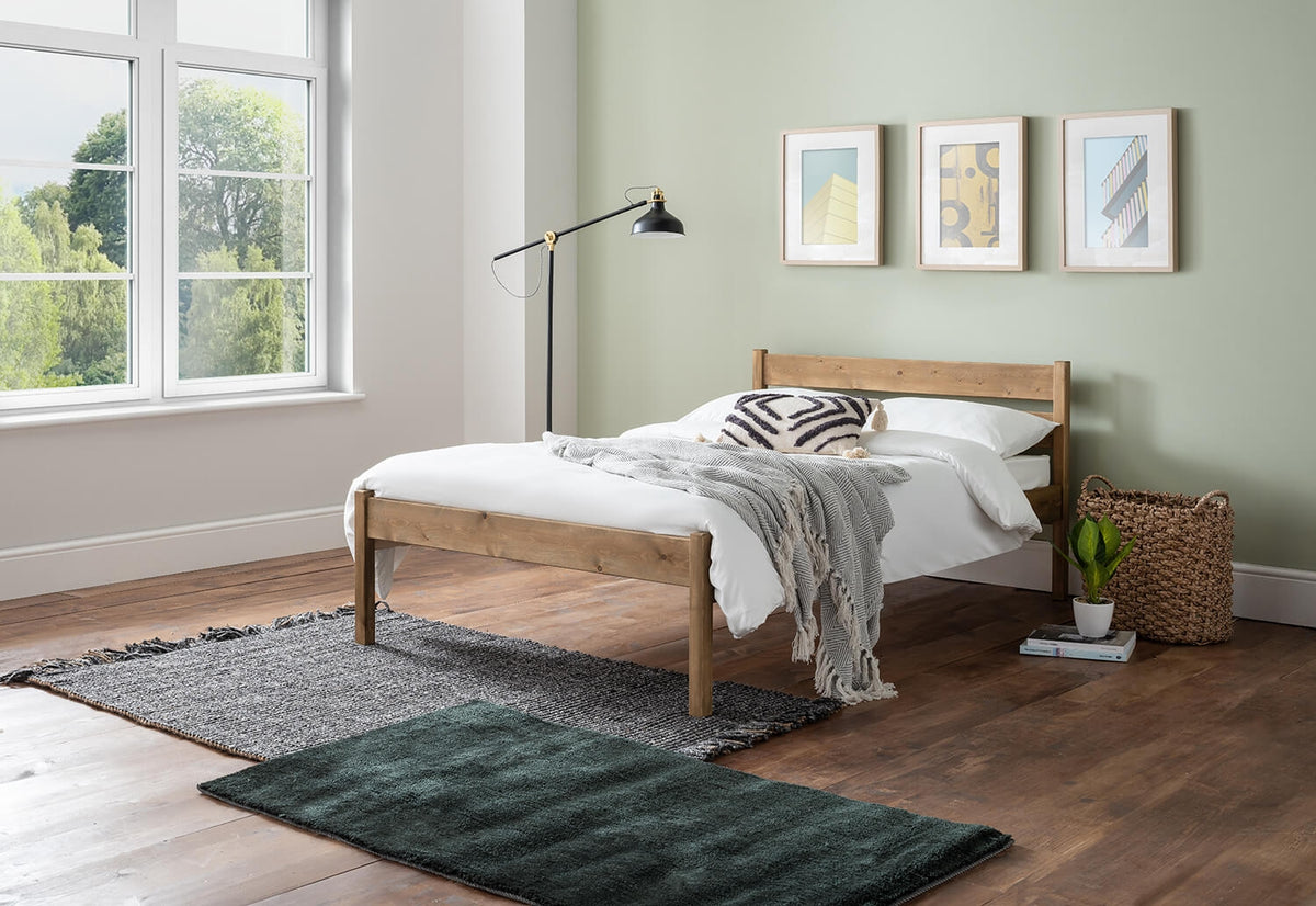 Lenton White Single Bed Frame