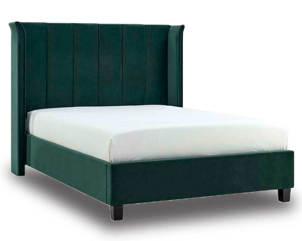 Poland Green Double Bed Frame