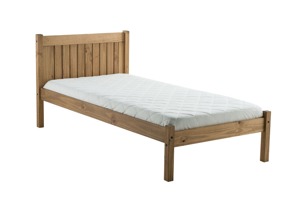 Ryan Antique Pine Single Bed Frame
